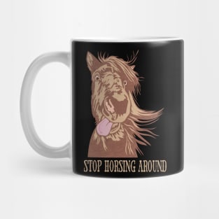 Horse With Tongue Out Mug